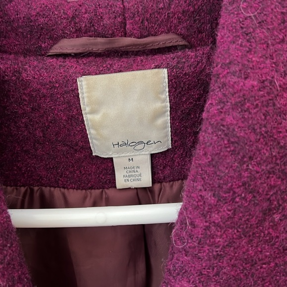 Halogen 100% wool double breasted shawl collar jacket size medium - Picture 3 of 4